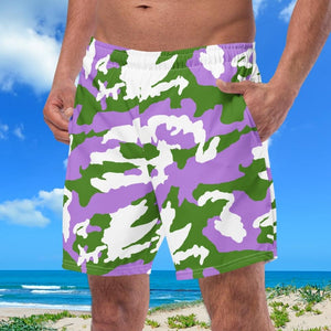 Genderqueer Camouflage Swim Trunks - On Trend Shirts