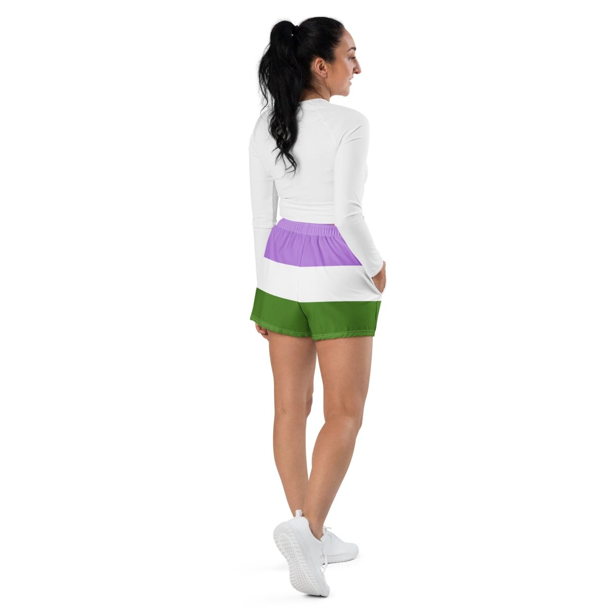 Genderqueer Flag Athletic Shorts - On Trend Shirts