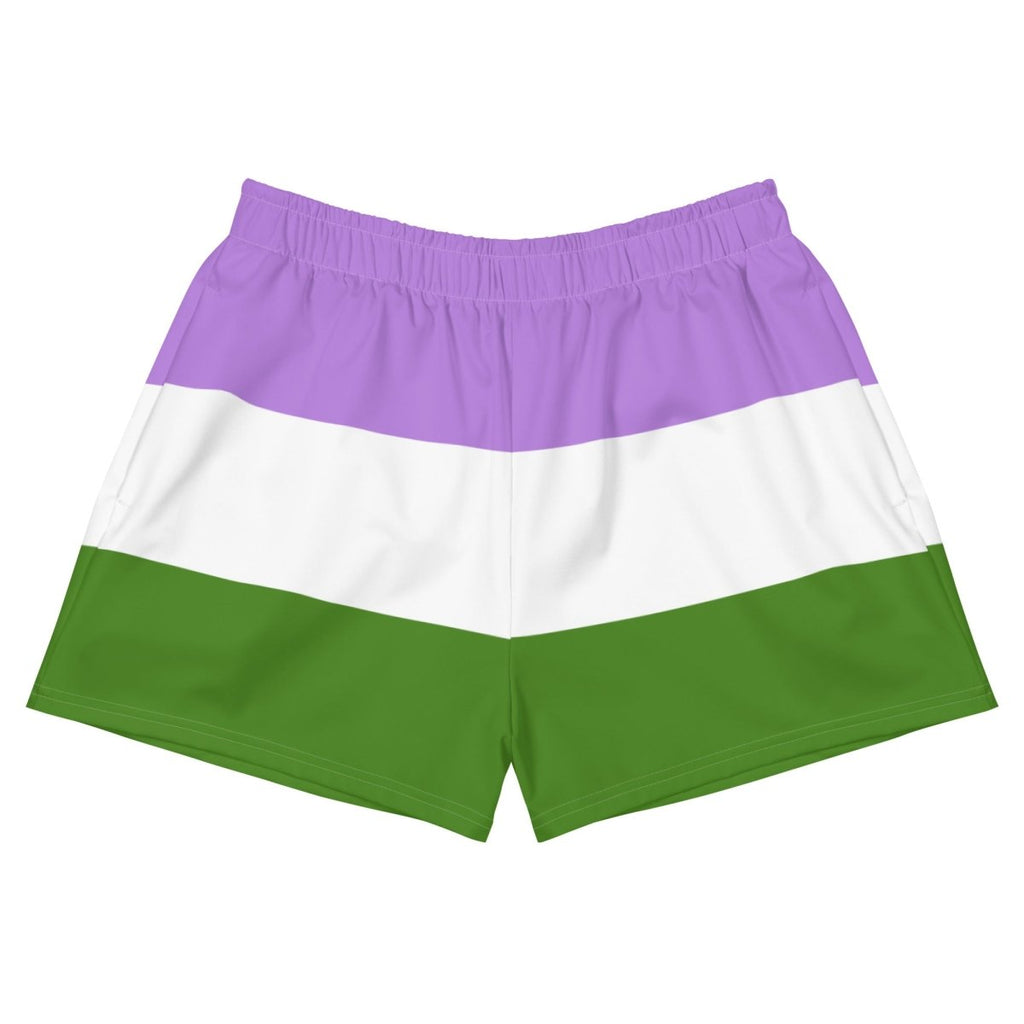 Genderqueer Flag Athletic Shorts - On Trend Shirts