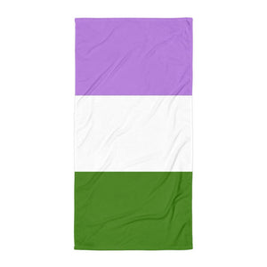 Genderqueer Flag Beach Towel - On Trend Shirts