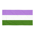 Genderqueer Flag Beach Towel - On Trend Shirts