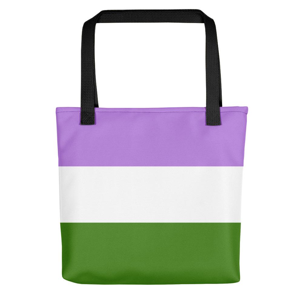 Genderqueer Flag Tote Bag - On Trend Shirts