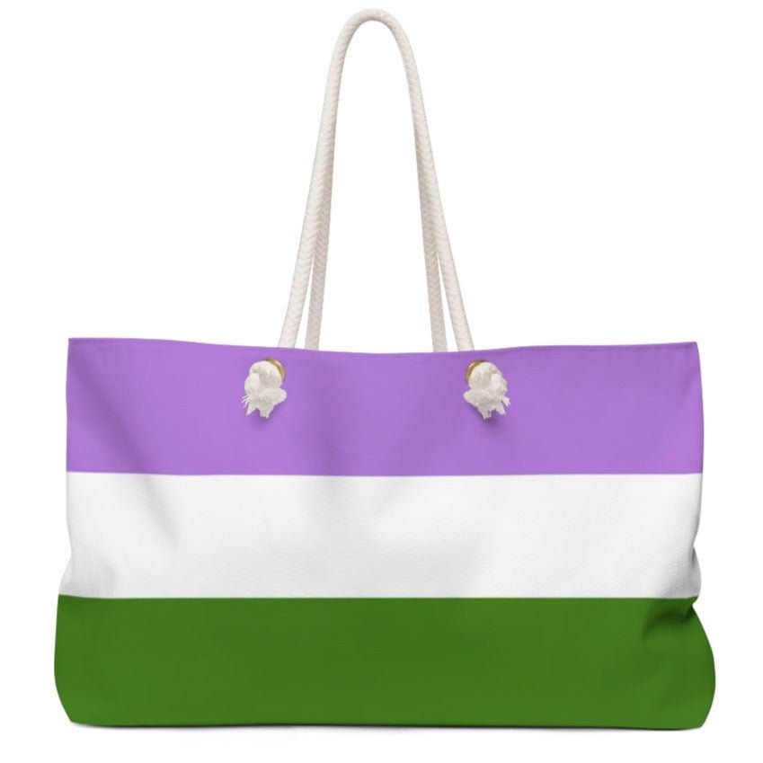 Genderqueer Flag Weekender Bag - On Trend Shirts