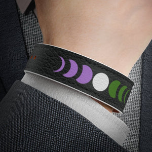 Genderqueer Moon Phases Wristband - On Trend Shirts