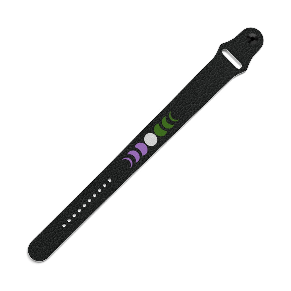 Genderqueer Moon Phases Wristband - On Trend Shirts