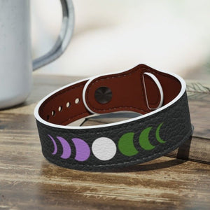 Genderqueer Moon Phases Wristband - On Trend Shirts