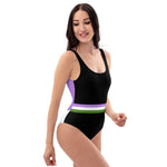 Genderqueer Stripe One-Piece Swimsuit - On Trend Shirts