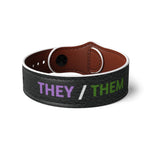Genderqueer They Them Pronouns Wristband - On Trend Shirts