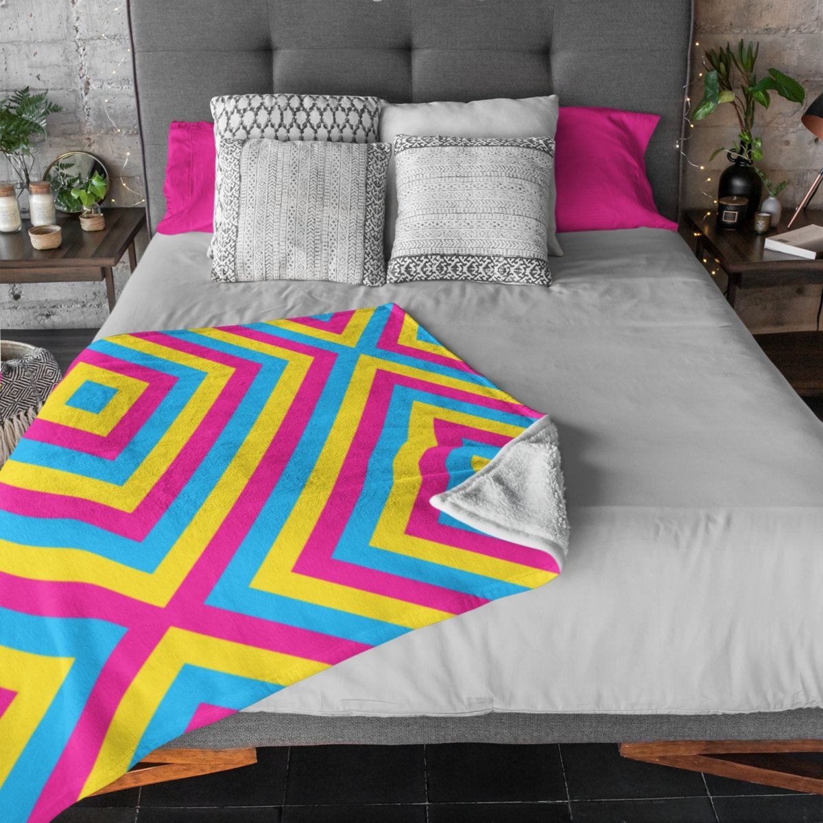 Geometric Pansexual Blanket - On Trend Shirts