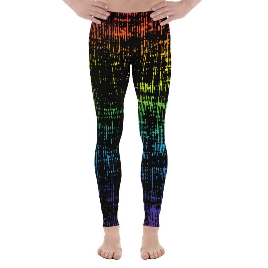 Grunge Rainbow Leggings w/Gusset - On Trend Shirts