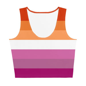 Lesbian Flag Crop Top - On Trend Shirts