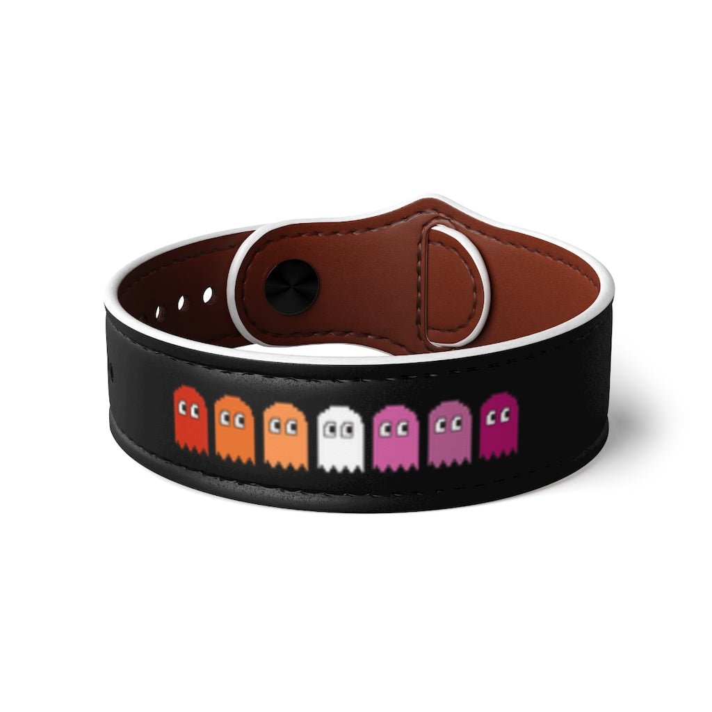 Lesbian Flag Ghosts Wristband - On Trend Shirts