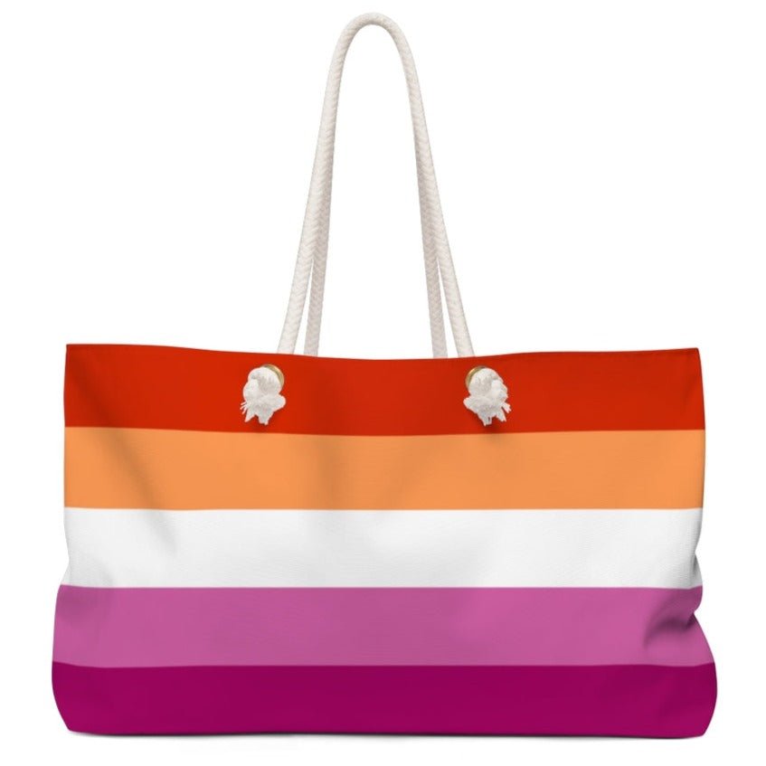 Lesbian Flag Weekender Bag - On Trend Shirts