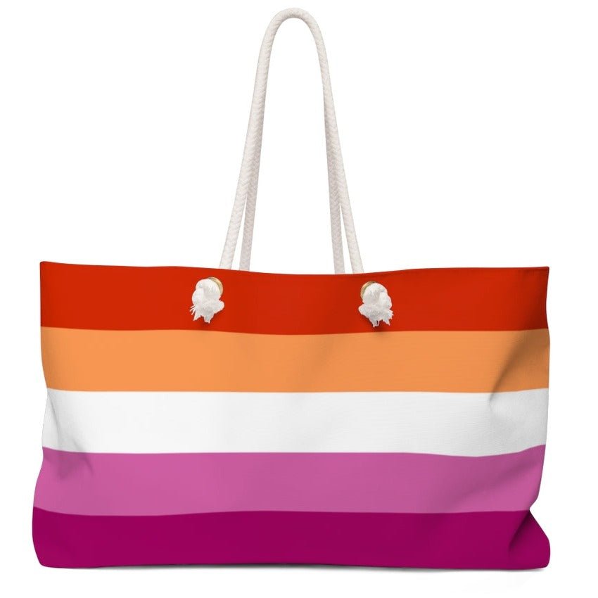 Lesbian Flag Weekender Bag - On Trend Shirts