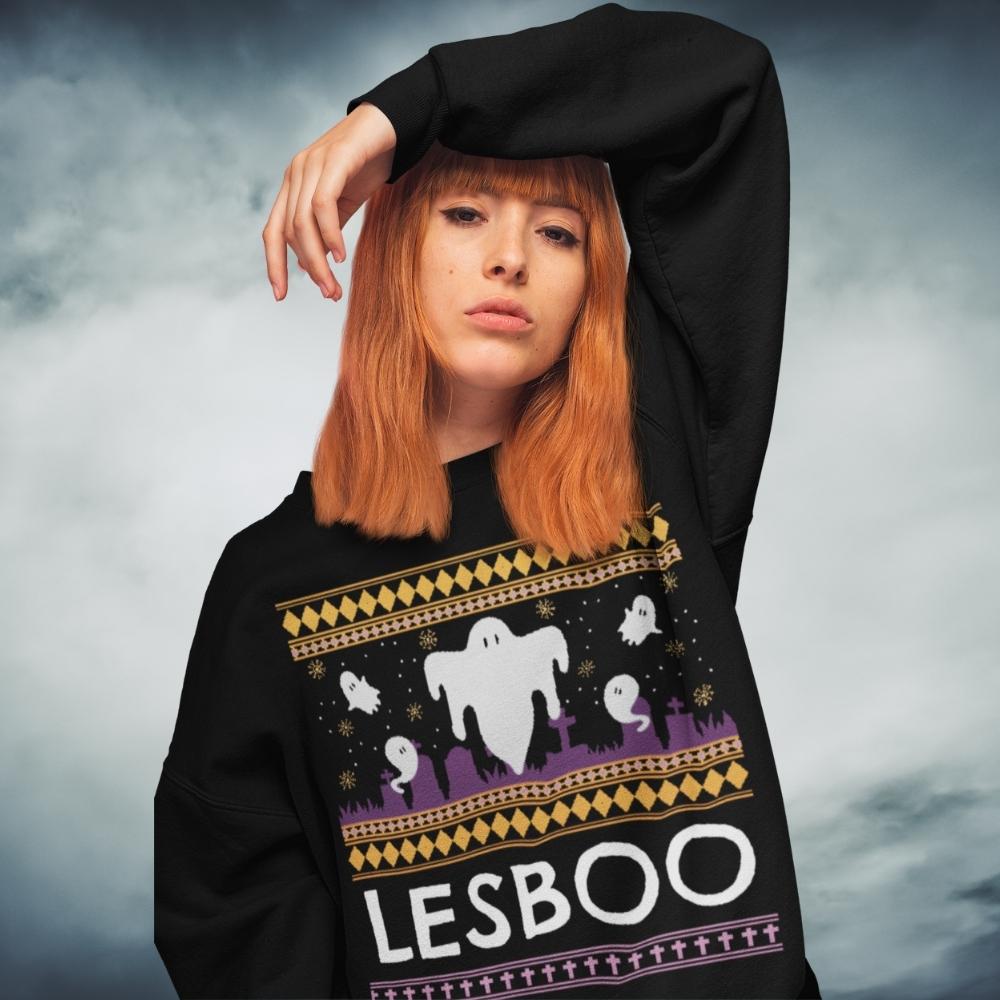 Lesboo - Lesbian Ghost Sweatshirt - On Trend Shirts