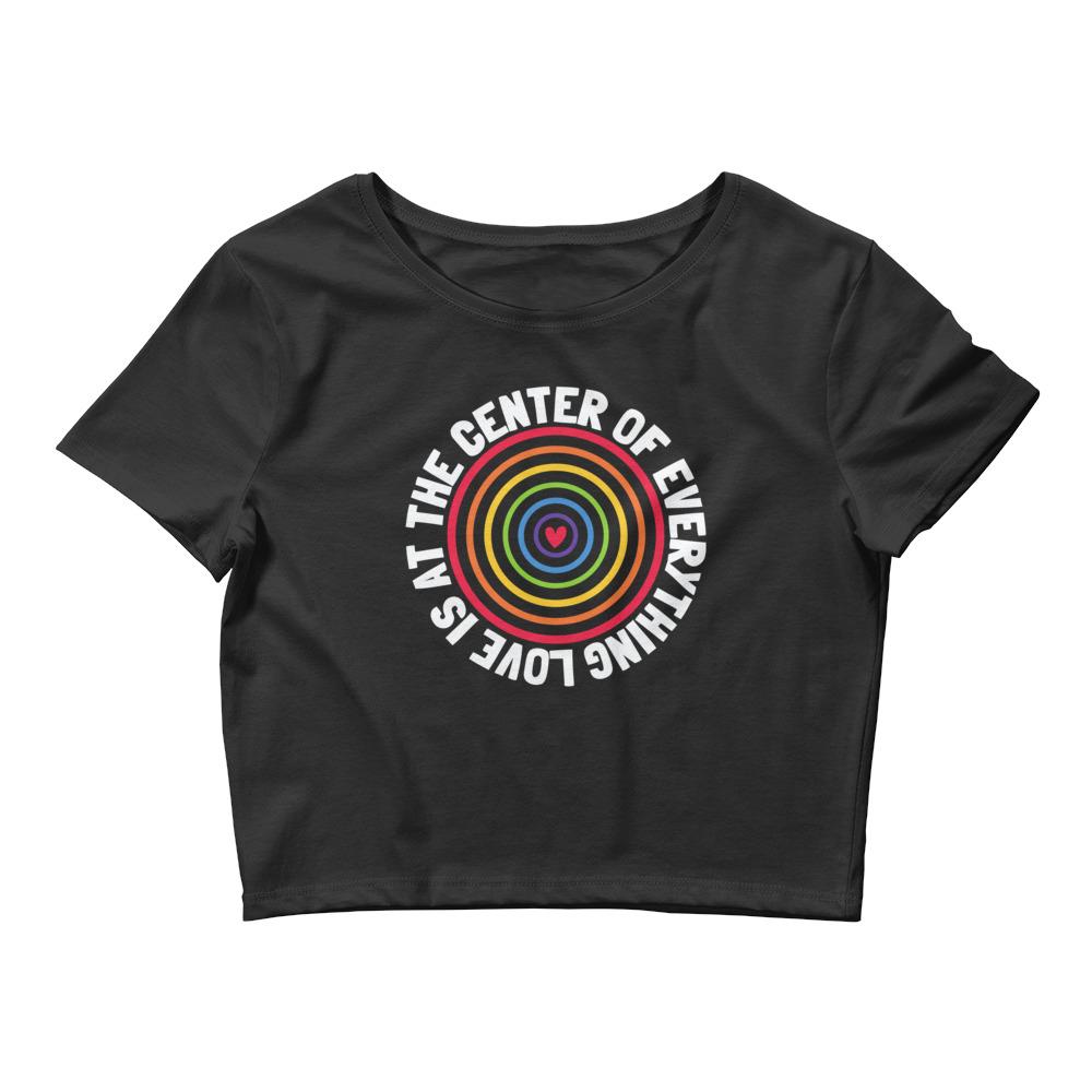 Love is at the Center Cropped Tee - On Trend Shirts
