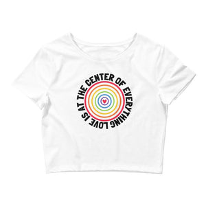 Love is at the Center Cropped Tee - On Trend Shirts