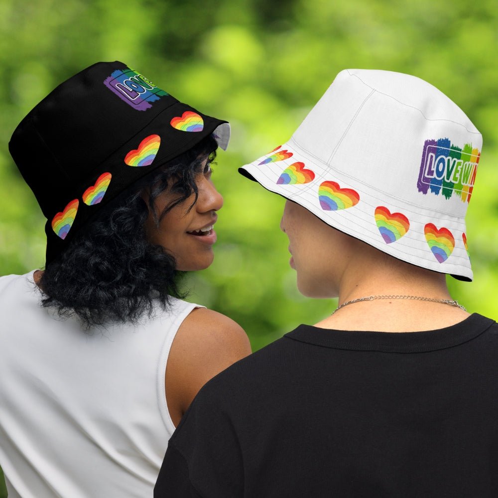Love Wins Reversible Pride Bucket Hat - On Trend Shirts