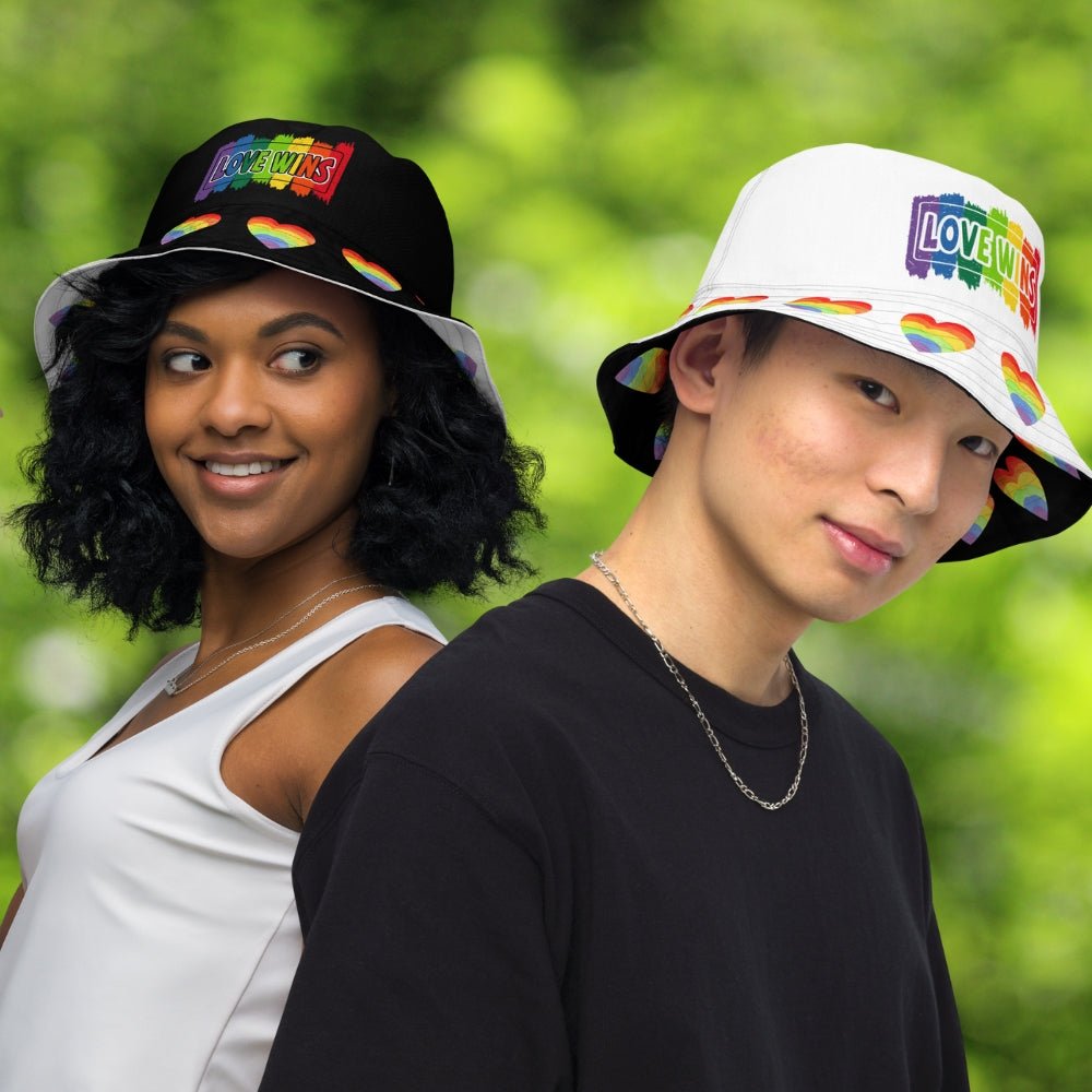 Love Wins Reversible Pride Bucket Hat - On Trend Shirts