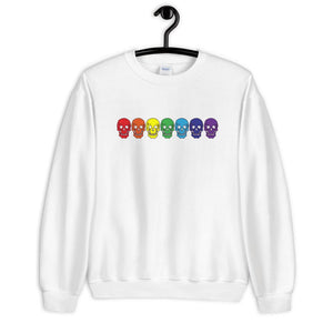 Minimalist Rainbow Skulls Sweatshirt - On Trend Shirts