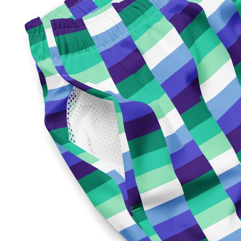 MLM Flag Patterned Swim Trunks - On Trend Shirts