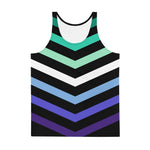MLM Flag Stripe Black Tank Top - On Trend Shirts
