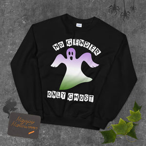 No Gender only Ghost Genderqueer Sweatshirt - On Trend Shirts
