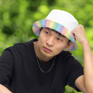Nobody Knows I'm Gay Pastel Rainbow Bucket Hat - On Trend Shirts