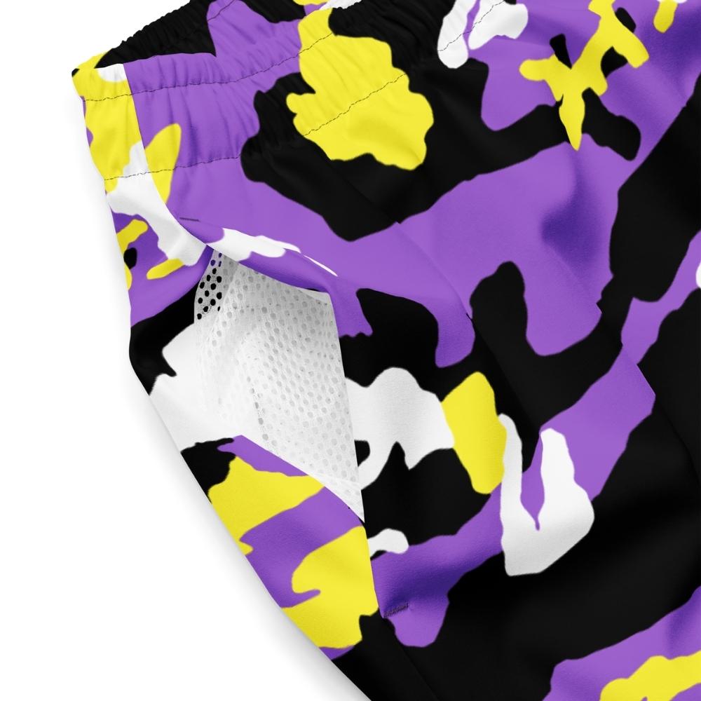 Non-Binary Camouflage Swim Trunks - On Trend Shirts