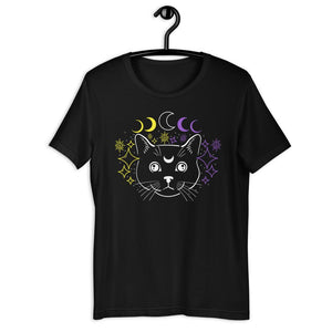 Non-Binary Celestial Cat Shirt - On Trend Shirts