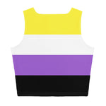 Non-Binary Flag Crop Top - On Trend Shirts