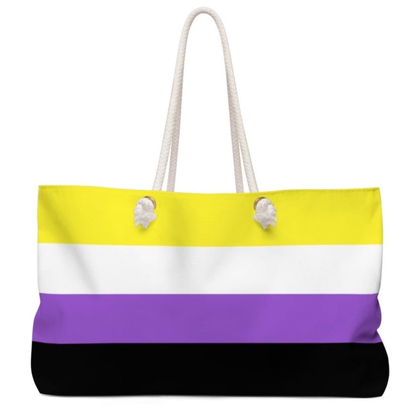 Non-Binary Flag Weekender Bag - On Trend Shirts