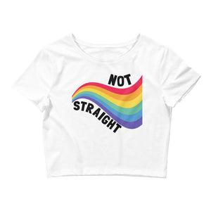 Not Straight Cropped Tee - On Trend Shirts