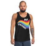 Not Straight Retro Pride Flag Tank Top - On Trend Shirts