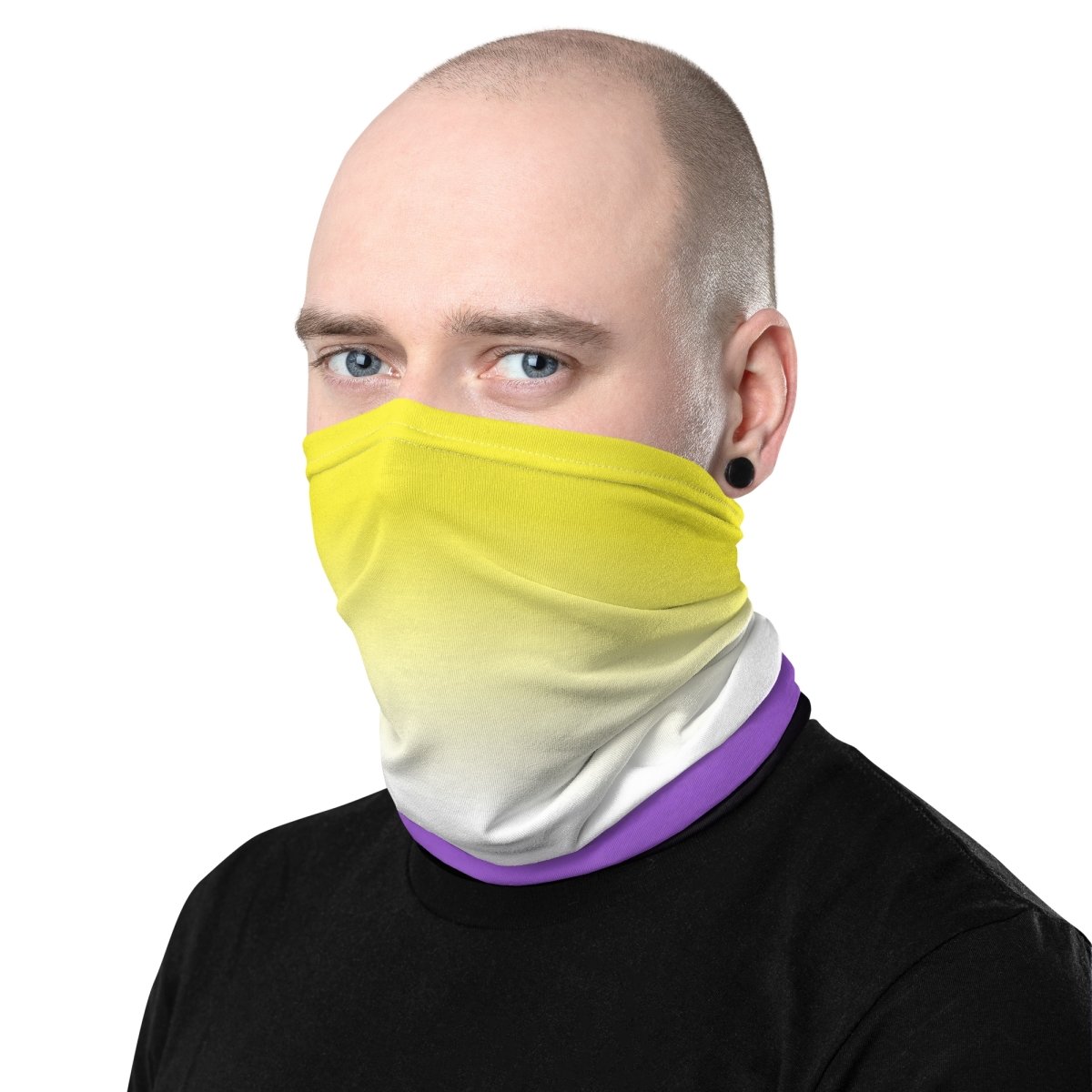 Ombré Non-Binary Flag Neck Gaiter - On Trend Shirts