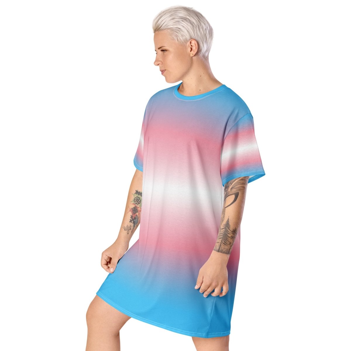 Ombré Transgender Flag Dress - On Trend Shirts