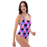 Omnisexual Flag Check One-Piece Swimsuit - On Trend Shirts