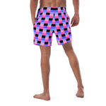 Omnisexual Flag Check Swim Trunks - On Trend Shirts