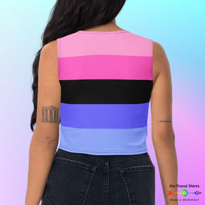 Omnisexual Flag Crop Top - On Trend Shirts