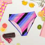 Omnisexual Flag Recycled High-Waisted Bikini Bottom - On Trend Shirts