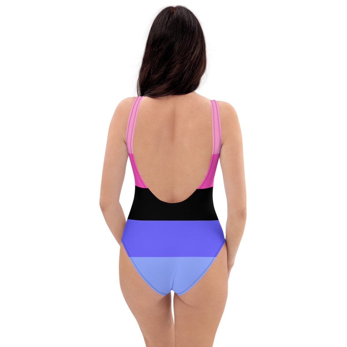 Omnisexual Stripe One-Piece Swimsuit - On Trend Shirts