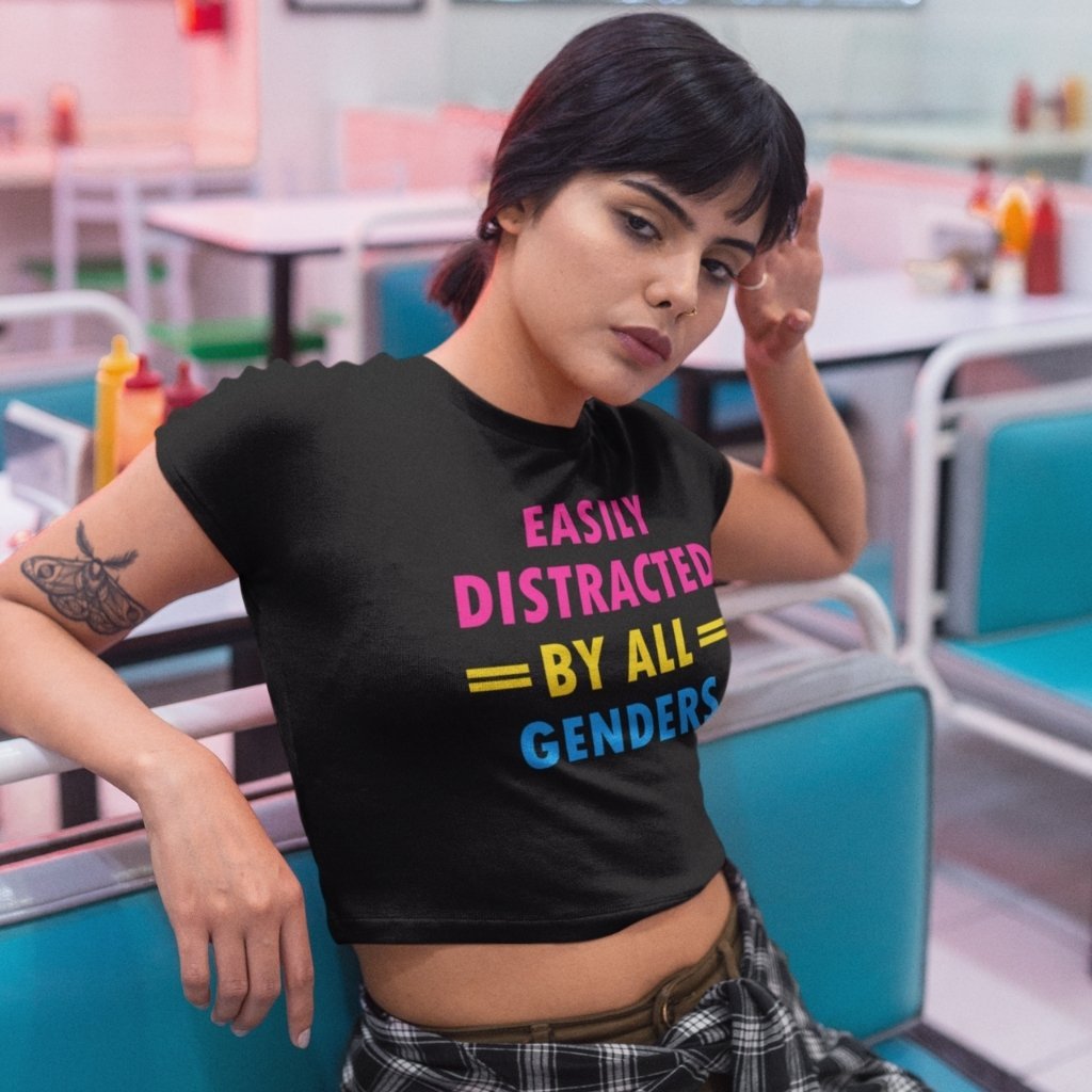 Pan Pride Gender Cropped Tee - On Trend Shirts