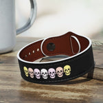 Pangender Flag Skulls Wristband - On Trend Shirts
