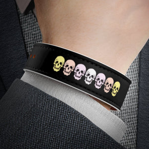 Pangender Flag Skulls Wristband - On Trend Shirts
