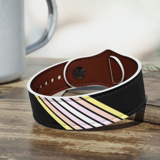 Pangender Flag Stripes Wristband - On Trend Shirts