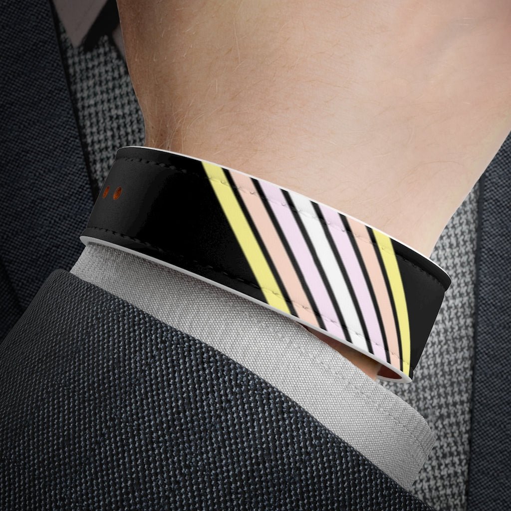 Pangender Flag Stripes Wristband - On Trend Shirts