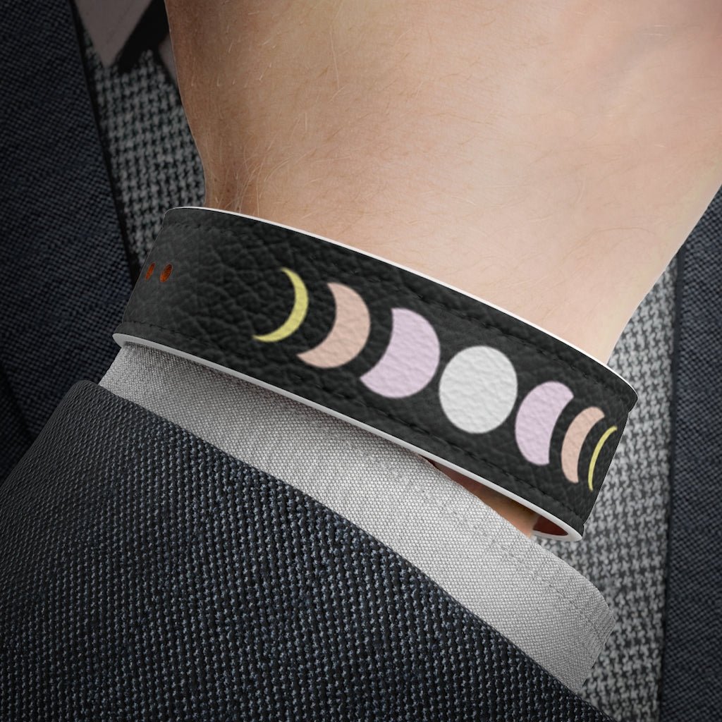 Pangender Moon Phases Wristband - On Trend Shirts