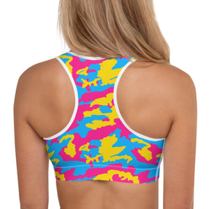 Pansexual Camouflage Sports Bra - On Trend Shirts