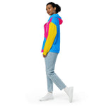 Pansexual Color Block Zip Up Hoodie - On Trend Shirts