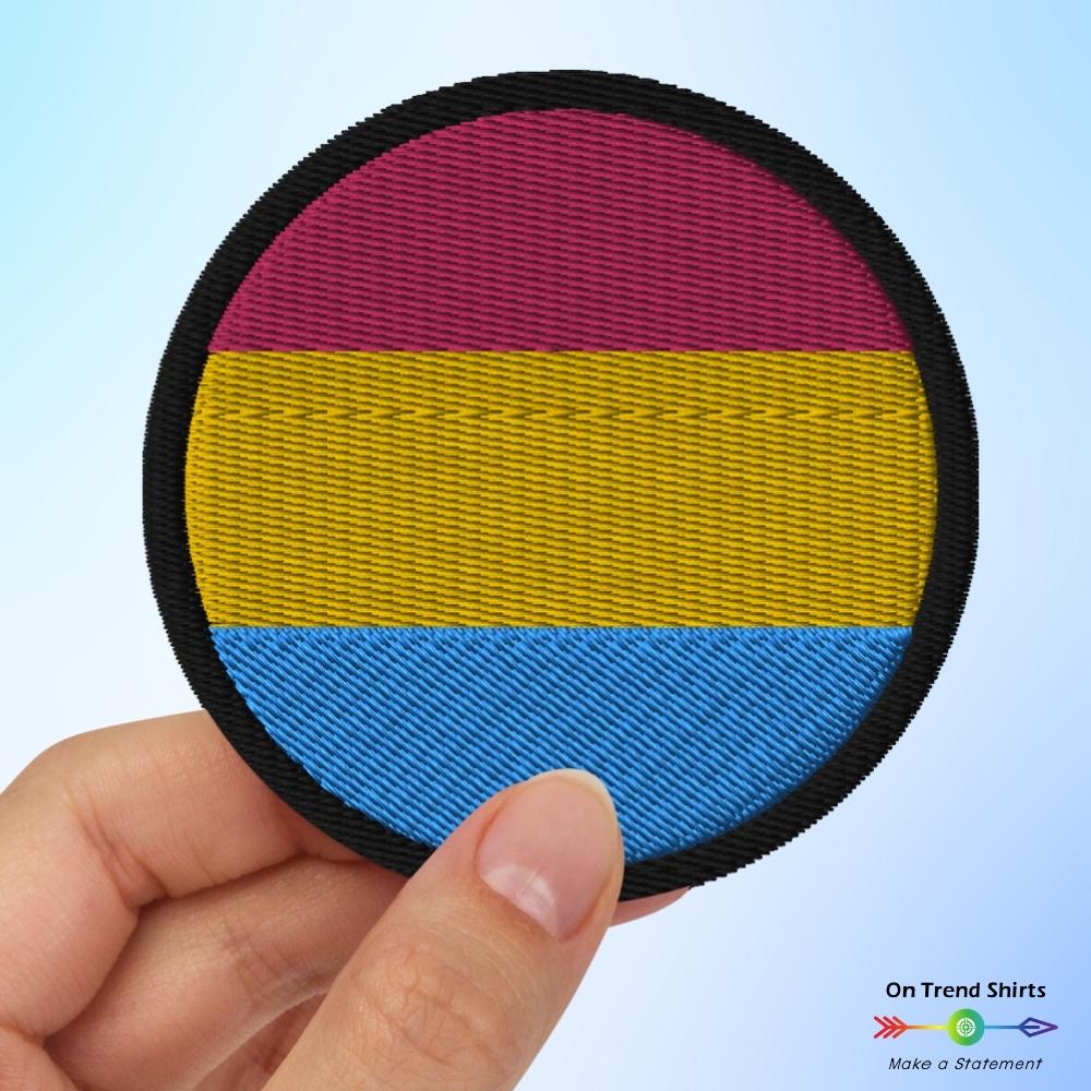Pansexual Flag Embroidered Patch - On Trend Shirts